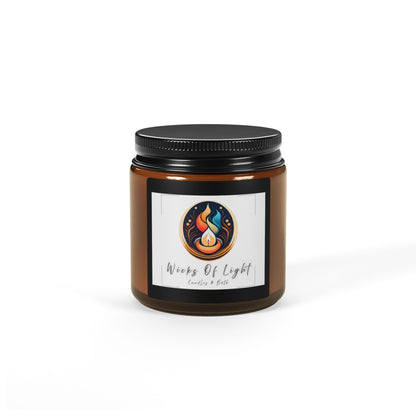 Wicks of Light - Scented Soy Candle (Multi-Size, Amber Jar)