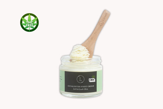 Eucalyptus Shea Butter Foot Cream with CBD (THC free)