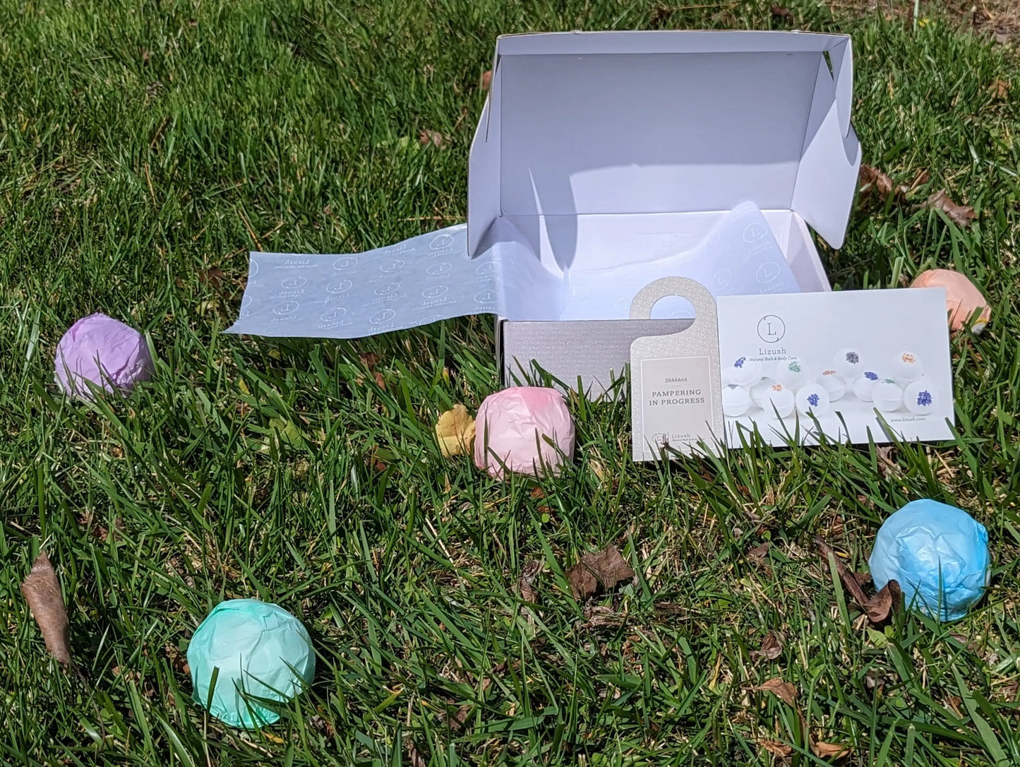 Spring Natural Bath Bombs Gift Set